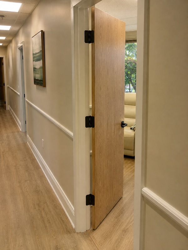 The hallway to EBO2 Therapy and Wellness, Suite 201, 29000 S Western Ave